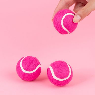 Pelota pequeño x 3 rosa serie macaron 2.0 -  Miniso