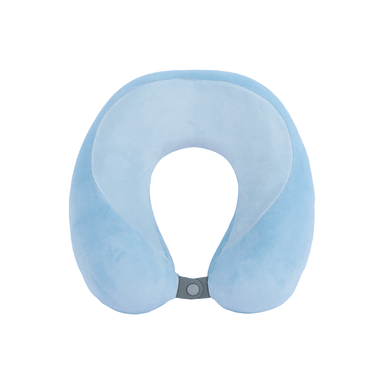 Almohada de viaje en forma de u de espuma viscoelástica de dos colores azul -  Miniso
