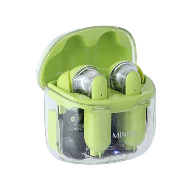 Audífonos tws transparente modelo s200 verde miniso -  Miniso