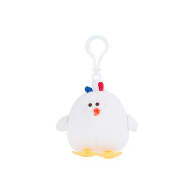 Llavero francia pollo blanco 8cm serie mini family -  Mini Family