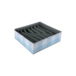 Organizador-de-tela-con-sujetadores-de-8-compartimentos-serie-cuadros-azules-Miniso-1-23880
