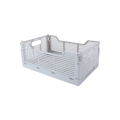 Organizador de plástico plegable serie rayas m gris -  Miniso