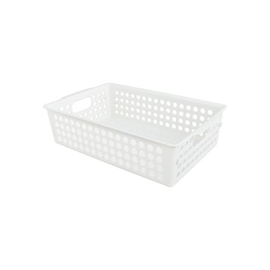 Organizador de plástico m blanco 24.5*15.5*6.5cm -  Miniso