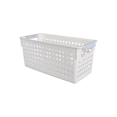 Organizador de plástico con asa versión alta s blanco 28.8*13.9*12.5cm -  Miniso