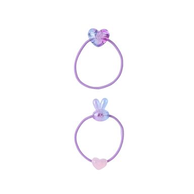 Set de ligas para cabello corazones y conejito 2 pzas. -  Miniso