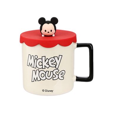 Taza disney mickey mouse collection con tapa de silicona 425 ml modelo b mickey -  Disney