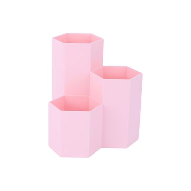 Organizador de plástico portalapices de 3 ranuras mori girl rosa -  Miniso