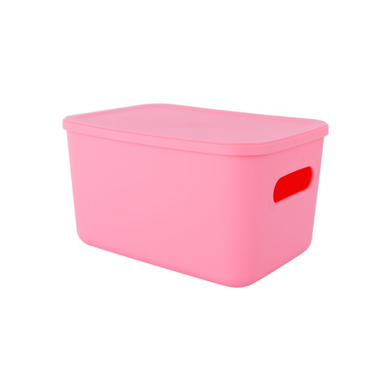 Organizador-de-pl-stico-con-tapa-serie-rainbow-l-rosa-Miniso-1-24082