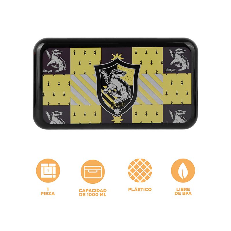 Taper-caja-bento-colecci-n-harry-potter-1000-ml-hufflepuff-negro-Harry-Potter-3-24431