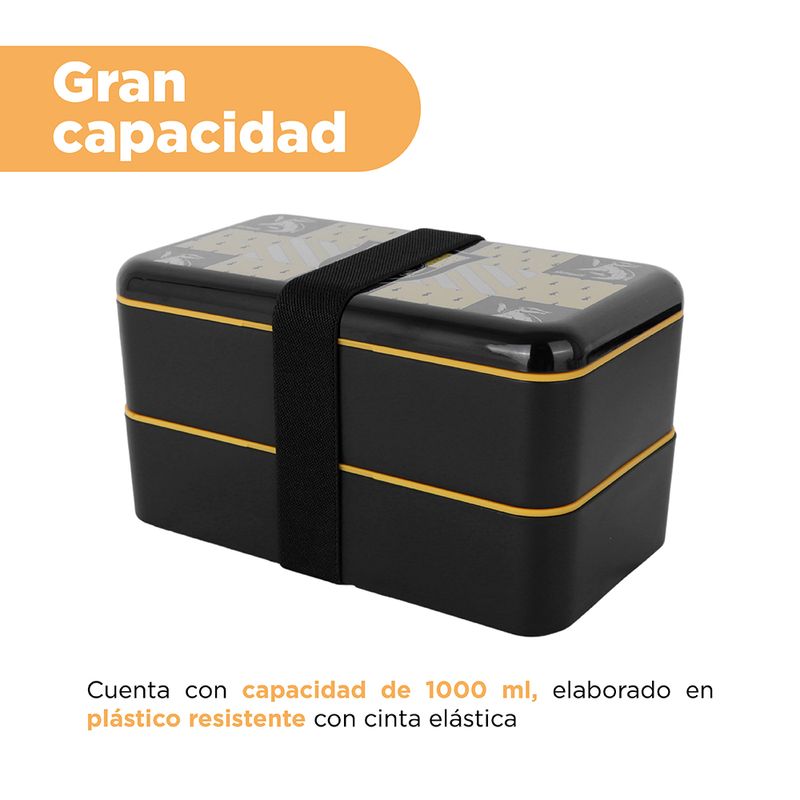 Taper-caja-bento-colecci-n-harry-potter-1000-ml-hufflepuff-negro-Harry-Potter-4-24431