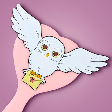 Peine tipo paleta con forma de corazón hedwig de la colección harry potter -  Harry Potter