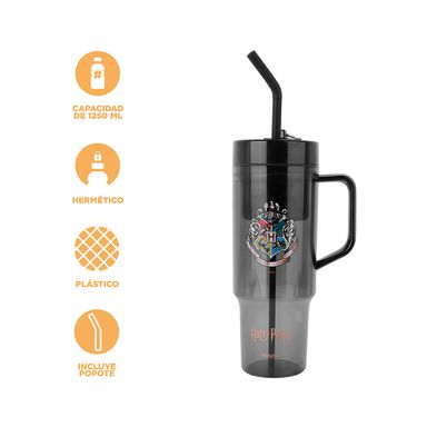 Tomatodo de plástico extra grande de harry potter con sorbete 1250 ml a negro -  Harry Potter