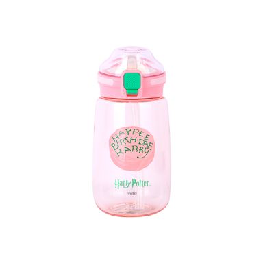 Tomatodo de plástico de harry potter con tapa abatible automática 580 ml rosa -  Harry Potter