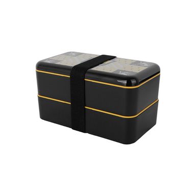 Taper caja bento colección harry potter 1000 ml hufflepuff negro -  Harry Potter