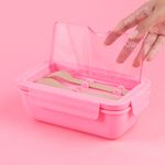 Taper-para-alimentos-caja-bento-de-paja-de-trigo-1100ml-rosa-Miniso-2-23511