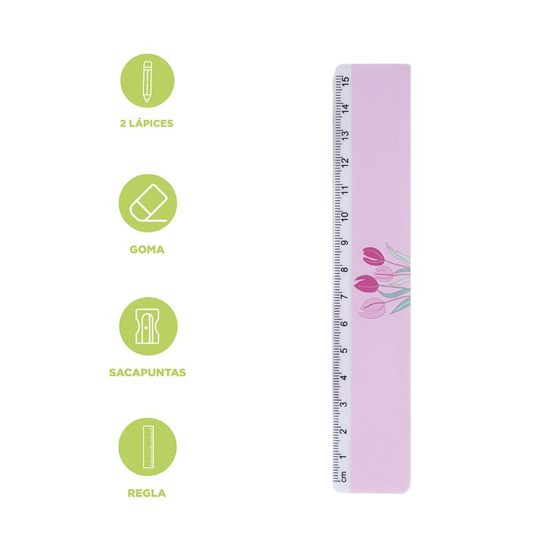 Set-de-escritorio-pdq-26cm-serie-tulip-garden-Miniso-4-22428