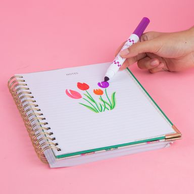 Plumón set de 12 colores pdq serie tulip garden -  Miniso