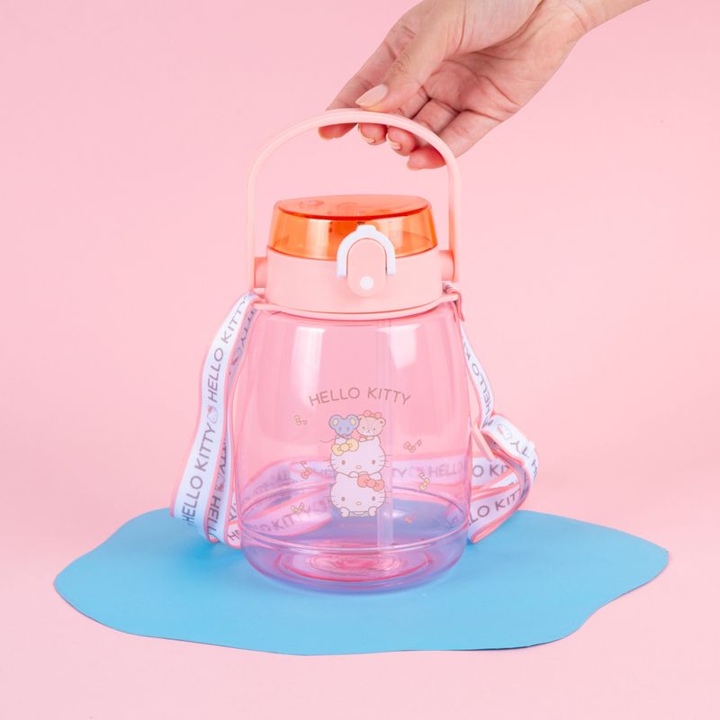 Botella-de-pl-stico-con-correa-1300ml-hello-kitty-serie-sanrio-durazno-Sanrio-2-23929