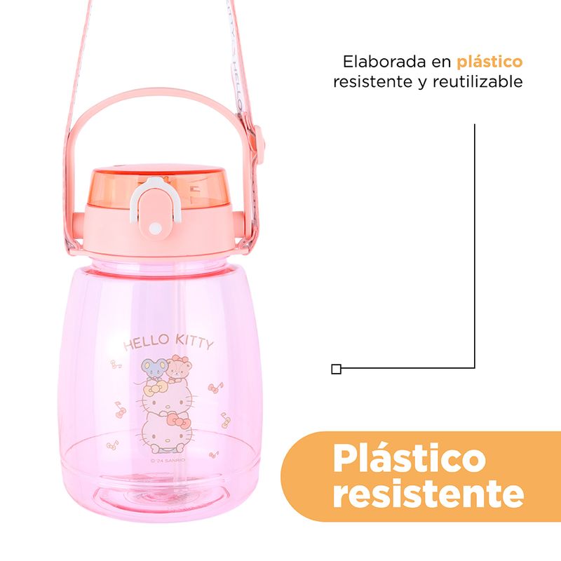 Botella-de-pl-stico-con-correa-1300ml-hello-kitty-serie-sanrio-durazno-Sanrio-7-23929