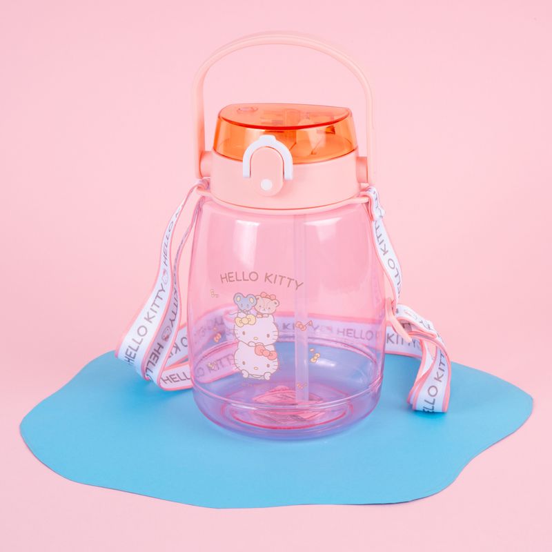 Botella-de-pl-stico-con-correa-1300ml-hello-kitty-serie-sanrio-durazno-Sanrio-8-23929