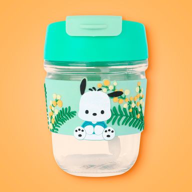 Vaso de vidrio con personajes de sanrio 350 ml pochacco -  Sanrio