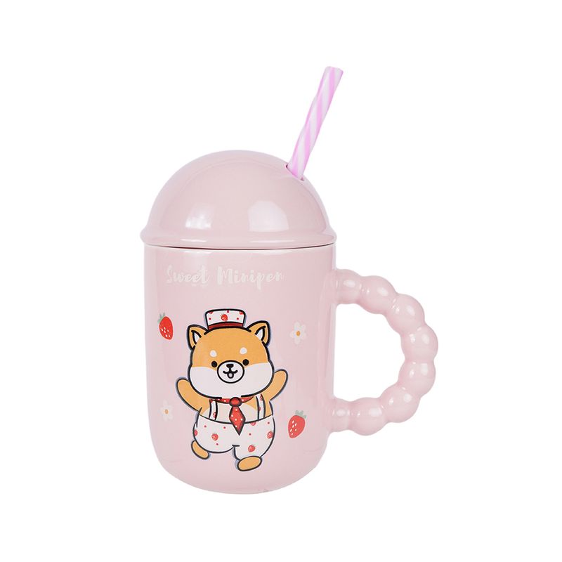Taza-mini-family-strawberry-stage-collection-de-cer-mica-con-tapa-y-popote-380ml-rosa-Mini-Family-1-21200