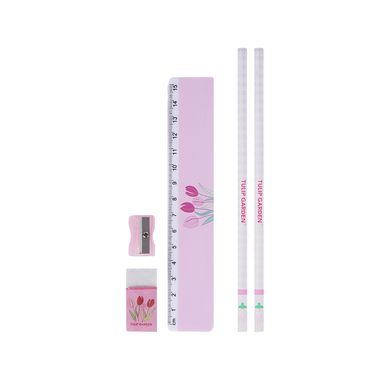 Set de escritorio pdq 26cm serie tulip garden -  Miniso