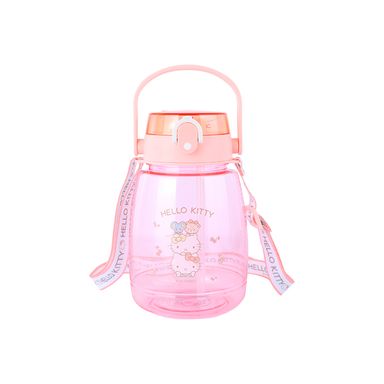 Tomatodo de plástico con correa 1300ml hello kitty serie sanrio durazno -  Sanrio