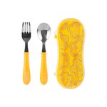 Juego-de-cubiertos-de-tenedor-y-cuchara-amarillo-serie-dundun-Miniso-1-23324