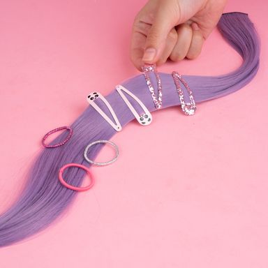 Set de accesorios para cabello miniso serie fairy tale pandita glitter 16 pzas. -  Miniso