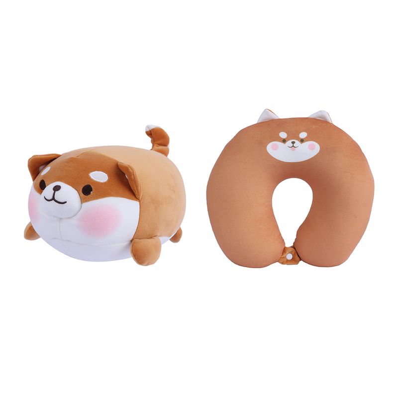Almohada-de-viaje-en-forma-de-u-convertible-de-doble-uso-shiba-inu-Miniso-1-23817