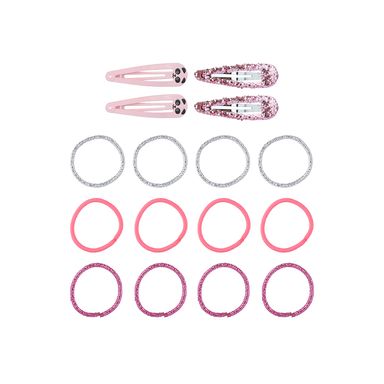 Set de accesorios para cabello miniso serie fairy tale pandita glitter 16 pzas. -  Miniso