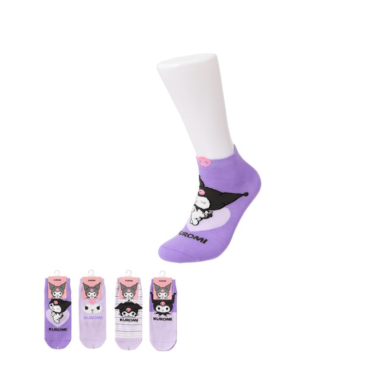 Medias-sanrio-rayas-kuromi-morado-1-par-Sanrio-1-24012