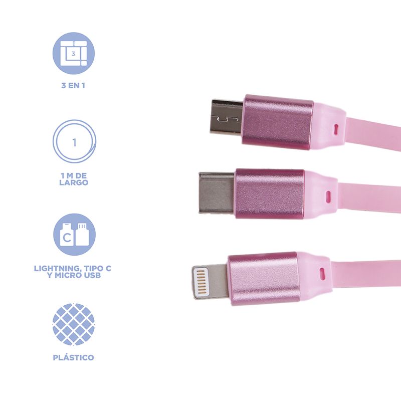 Cable-de-carga-y-datos-lightning-tres-en-uno-my-melody-sanrio-Sanrio-4-21421