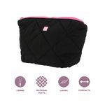 Cosmetiquera-miniso-acolchada-rombos-negro-Miniso-3-23136