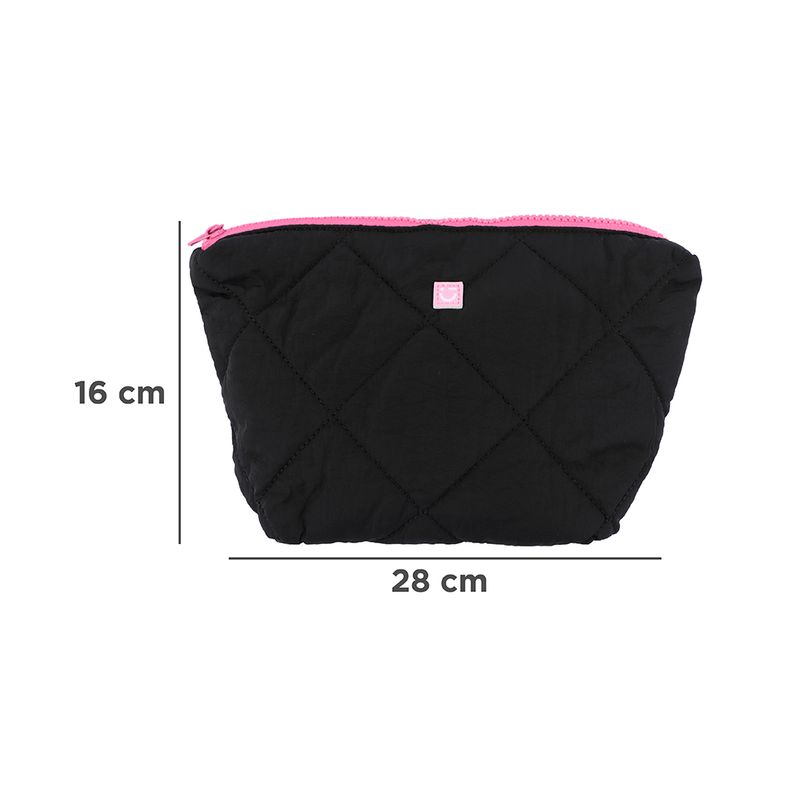 Cosmetiquera-miniso-acolchada-rombos-negro-Miniso-6-23136