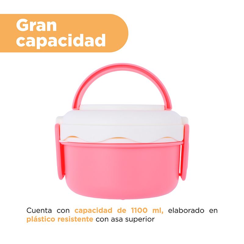 Taper-para-alimentos-de-doble-capa-de-la-colecci-n-disney-mickey-mouse-1100-ml-minnie-Disney-5-23560