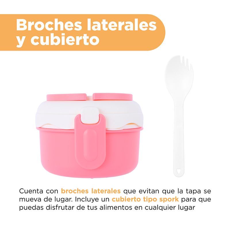 Taper-para-alimentos-de-doble-capa-de-la-colecci-n-disney-mickey-mouse-1100-ml-minnie-Disney-6-23560