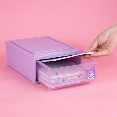 Organizador de plástico cajón apilable de personajes de sanrio s kuromi -  Sanrio