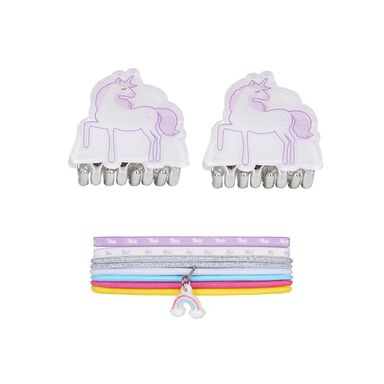 Set de accesorios para cabello miniso unicornios 10 pzas. -  Miniso