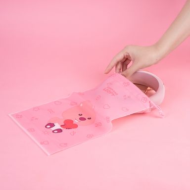 Organizador para viaje con cordón m 6 piezas serie loopy color rosa -  Loopy