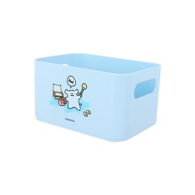 Organizador de plástico cesta de almacenamiento s serie maltese color azul -  Maltese