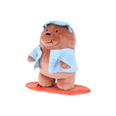 Peluche 28 cm de grizzly con tabla de surf serie wbb -  We Bare Bears