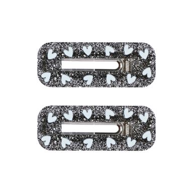 Set de broches para cabello miniso glitter y corazones 2pzas. -  Miniso