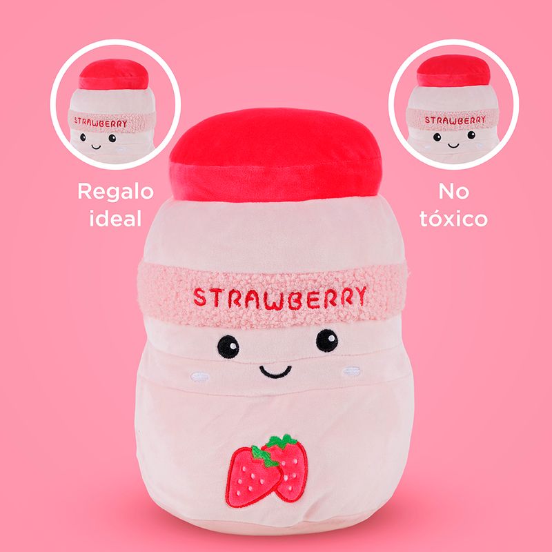 Peluche-de-almohada-de-malteada-de-fresa-beverage-series-Miniso-5-7798