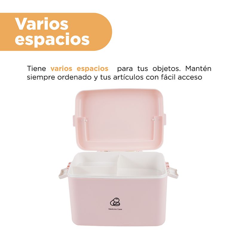 Organizador-de-plastico-para-medicina-de-dos-capas-rosa-Miniso-5-7809