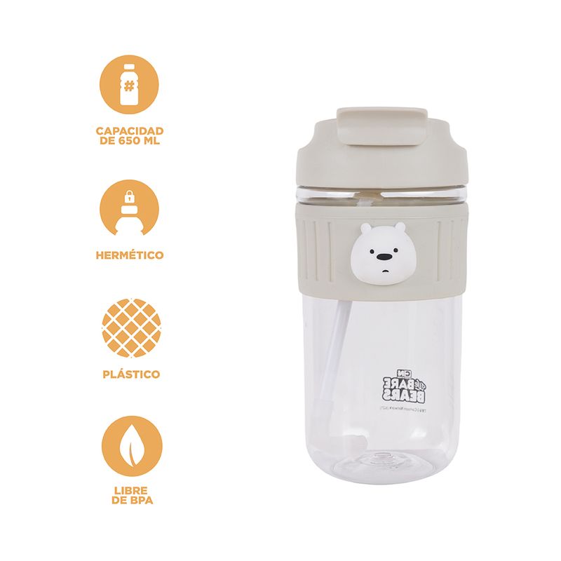 Vaso-de-pl-stico-con-sorbete-y-tapa-de-pico-we-bare-bears-collection-polar-650-ml-We-Bare-Bears-3-8367