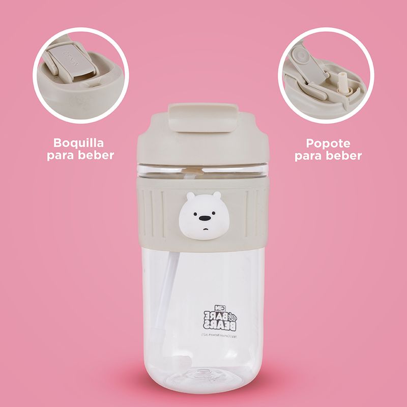 Vaso-de-pl-stico-con-sorbete-y-tapa-de-pico-we-bare-bears-collection-polar-650-ml-We-Bare-Bears-5-8367