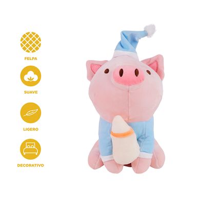 Peluche de juguete pijamas pig series botella de leche -  Miniso