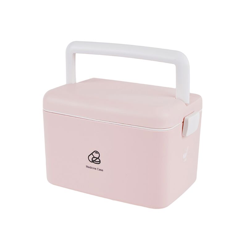 Organizador-de-plastico-para-medicina-de-dos-capas-rosa-Miniso-1-7809